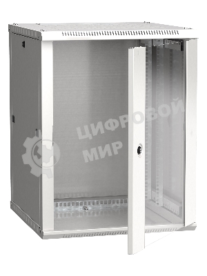 Шкаф ITK LINEA W 12U 600x600 мм дверь стекло, RAL7035