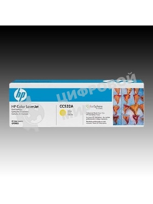 Картридж лазерный HP CC532A желтый для LJ CP2025/CM2320 2800стр.