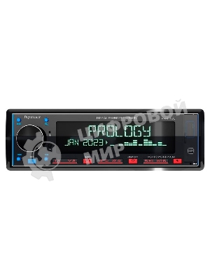 Автомагнитола Prology PRM-100, 1 DIN, Bluetooth, USB Type-A, AUX, пульт ДУ