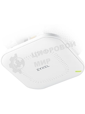 Точка доступа Zyxel NebulaFlex NWA50AX PRO, WiFi 6, 802.11a/b/g/n/ac/ax (2,4 и 5 ГГц), MU-MIMO, антенны 3x3, до 575+2400 Мбит/с, 1xLAN 2.5GE, PoE, без поддержки Captive portal и WPA-Enterprise, защита от 4G/5G, БП в комплекте