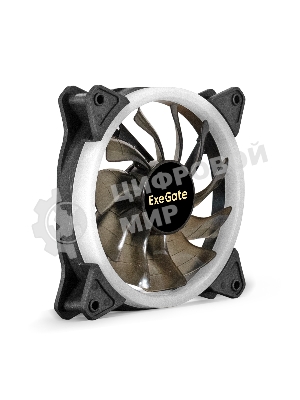 Вентилятор для корпуса ExeGate EX12025H6PSR-PWM.ARGb черный, 120 мм, 1200 об/мин, 33 дБ, 6 pin