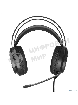 Гарнитура Exegate Cosmos HS-702GL чёрный, проводная, USB, виртуальный звук 7.1, подсветка