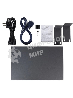 Коммутатор Managed L2 Switch 8x1000Base-T PoE, 2x1000Base-X SFP, PoE Budget 135W, RJ45 Console, 19