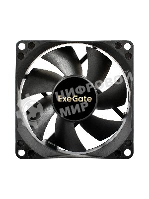 Вентилятор для корпуса ExeGate EX08025H3P черный, 80 мм, 2000 об/мин, 19 дБ, 3 pin