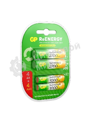 Аккумулятор GP 270AAHC АА+100AAAHC AAA NiMH 2650mAh (4шт)