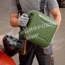 Канистра Stels для ГСМ вертикальная, 10 л., пластиковая, усиленная