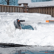 Щетка-сметка для снега со скребком телескопическая 730-1000 мм Stels