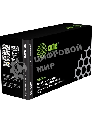 Картридж лазерный Cactus CS-C070 070 черный (3000 стр.) для Canon i-SENSYS LBP243/LBP246/MF461/MF463/MF465