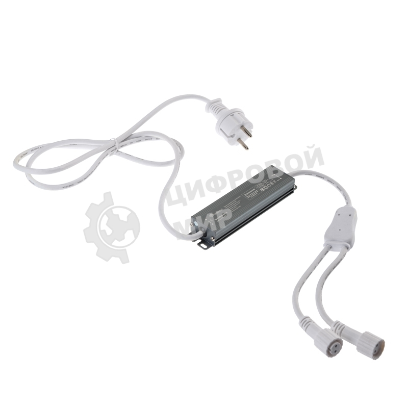 Блок питания (трансформатор) для уличных гирлянд Neon-night 24В, 60Вт, алюминиевый корпус, IP65