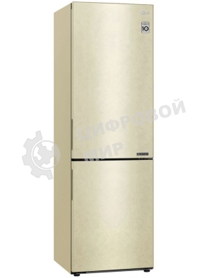 Холодильник LG GA-B509CECL бежевый, двухкамерный, 277/107л, морозилка снизу, No Frost