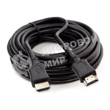 Кабель HDMI Cablexpert CC-HDMI4L-7.5M, 7.5м, v2.0, 19M/19M, серия Light, черный, позол.разъемы, экран, пакет