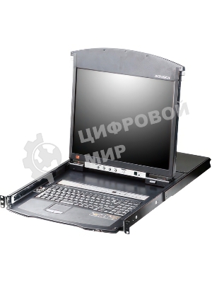 Переключатель консоли электронный, 8 портов PS/2, ж/к экран 17