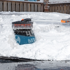 Щетка-сметка для снега со скребком телескопическая 730-1000 мм Stels