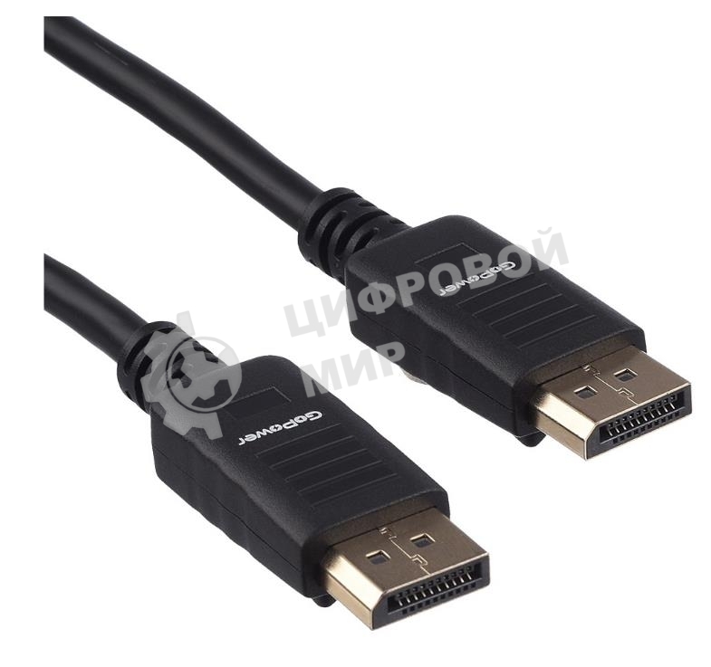 Кабель а/в GoPower Длина 1.8 м Разъемы DisplayPort (m)-DisplayPort (m) черный 00-00028932