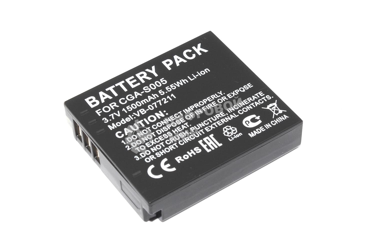 Аккумуляторная батарея для фото и видеокамеры Panasonic Lumix DMC-FS1 (CGA-S005) 3.7V 1500mAh