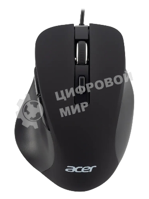 Мышь проводная Acer OMW120 черный, 2000 dpi, USB, кнопки - 6