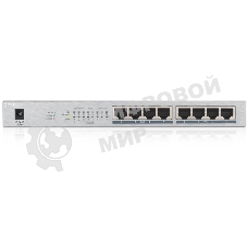 Коммутатор Zyxel GS1008HP Switch PoE +, 8xGE PoE +, tabletop, metal, silent, budget PoE 60 W
