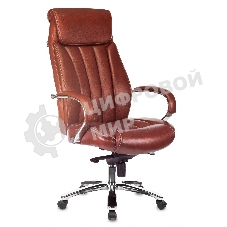 Кресло руководителя Бюрократ T-9922SL светло-коричневый Leather Eichel кожа крестовина металл хром