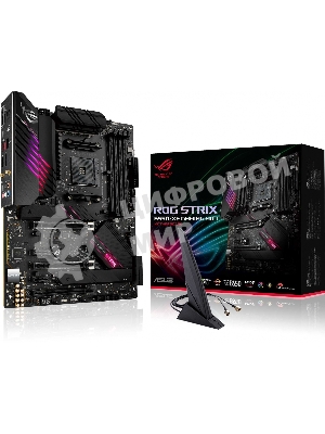 Материнская плата ASUS ROG STRIX B550-XE GAMING WIFI, AM4, AMD B550, 4xDDR4, 6xSATA, 2xM.2, 1xPCI-E 4.0 x16, 1xPCI-E 4.0 x8, 1xPCI-E 3.0 x4, 1xHDMI, 1xDP, 1x 2.5Gb LAN, 2xUSB-A 3.2 Gen 2, 1xUSB-C 3.2 Gen 2, 4xUSB 2.0, 5x3.5 мм, 7.1, Standard-ATX