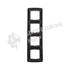 Рамка Kranz 4-я DEA горизонтальная черный Металлик