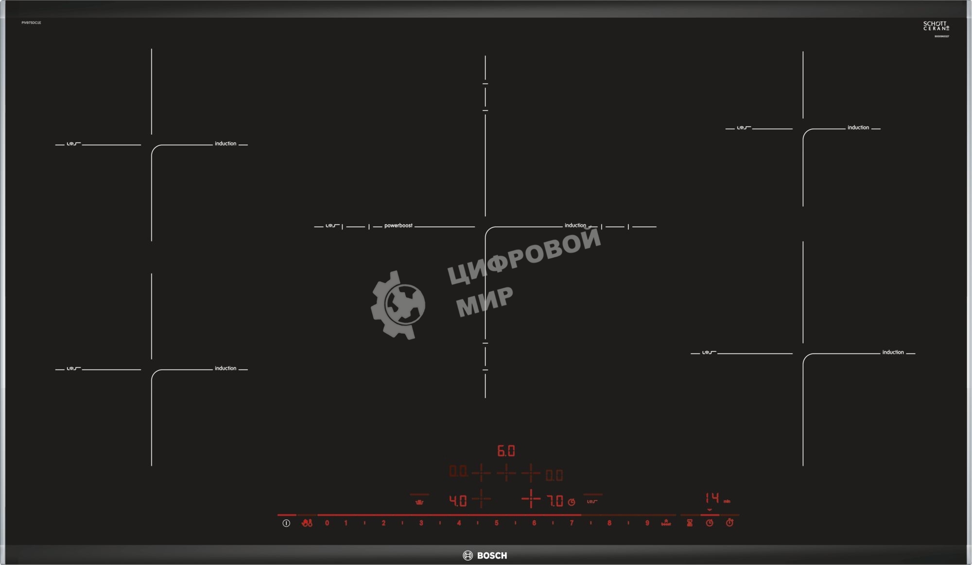 Индукционная варочная панель Bosch PIV975DC1E