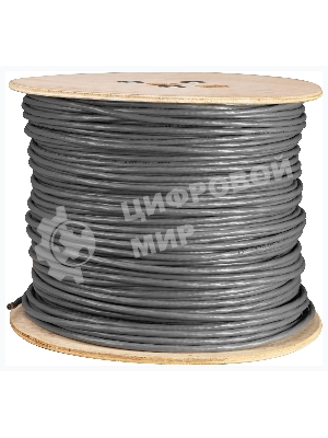 Кабель сетевой Buro FTP 4 пары cat5E solid 0.50мм Cu 305м серый