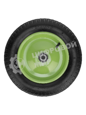 Колесо Сибртех пневматическое 3,00-8, длина оси 90мм,подшипник 16мм