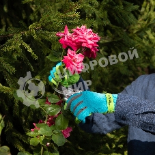 Перчатки садовые Luxe Palisad с удлиненной манжетой, размер 7