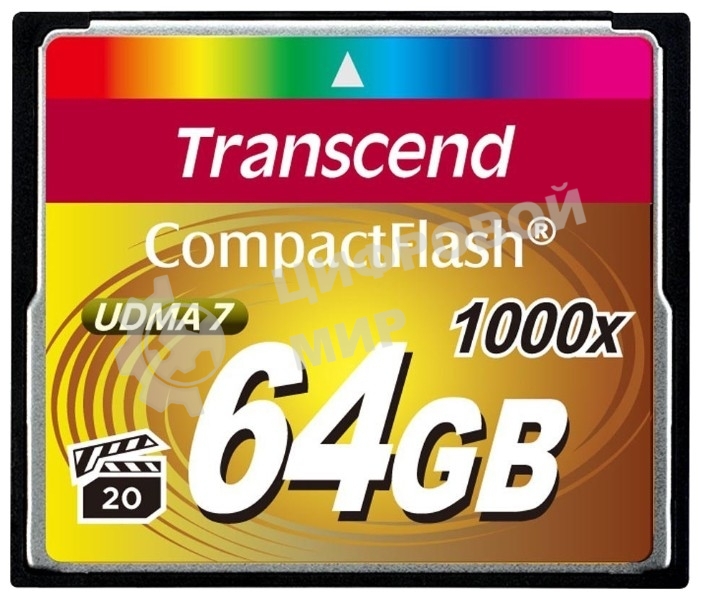 Флеш карта CF 64Gb Transcend TS64GCF1000 (1000X) 