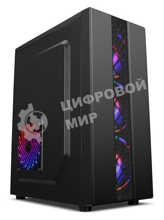 Компьютерный корпус Accord ACC-CL290B черный без БП ATX 2xUSB2.0 1xUSB3.0 audio