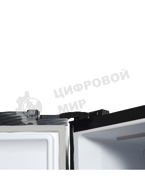 Холодильник Hyundai CS5003F черное стекло двухкамерный 331/165л морозилка сбоку, No Frost, Side by Side