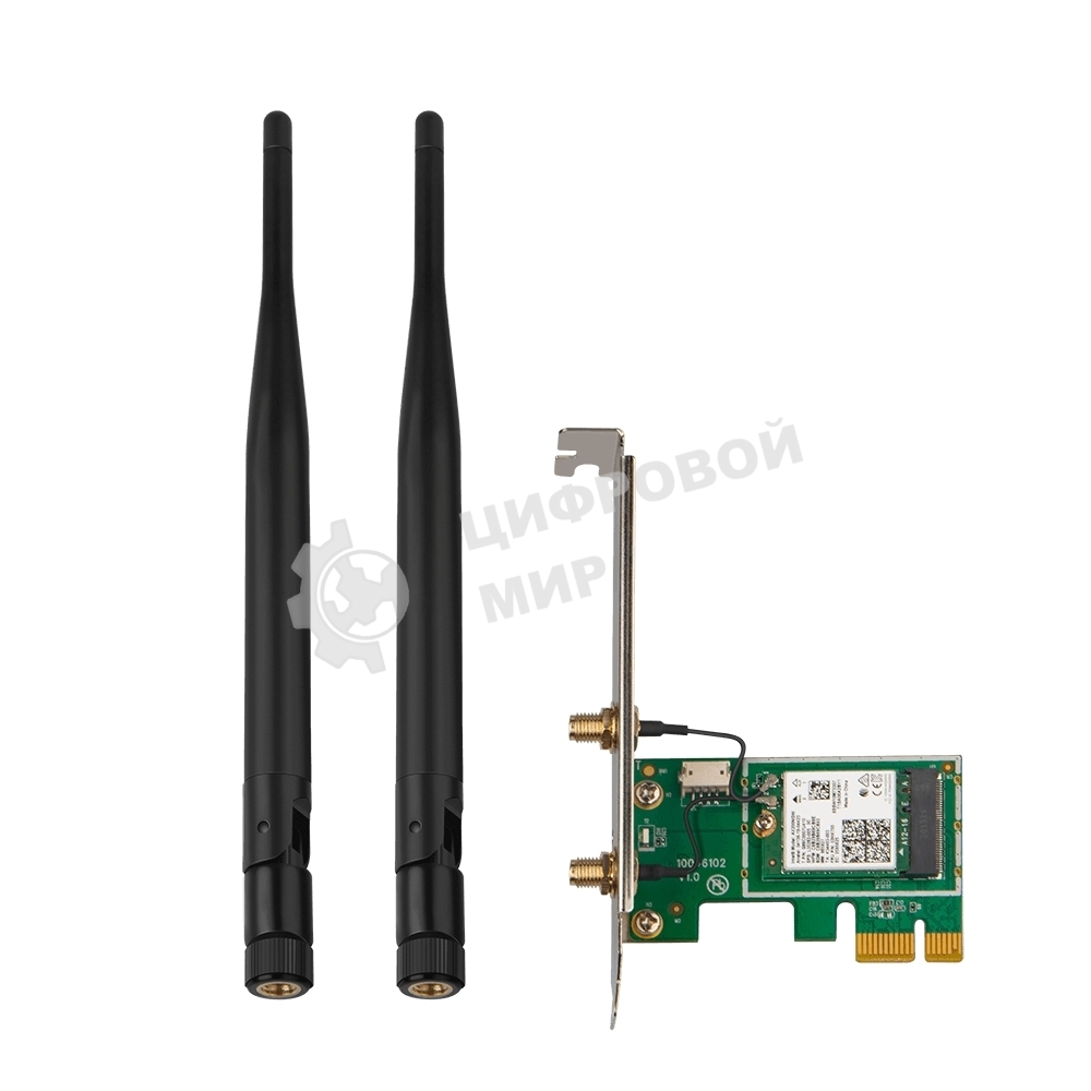 Сетевой адаптер Tenda E30 беспроводной двухдиапазонный PCI-e адаптер Wi-Fi 6 AX3000 c Bluetooth 5.0