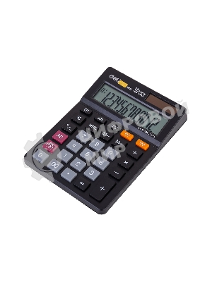 Калькулятор настольный Deli EM01320 черный 12-разр.
