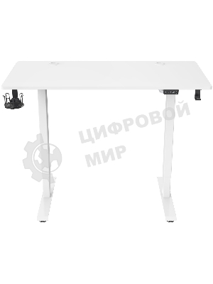 Стол игровой Cactus CS-ED-WWT столешница МДФ белый, каркас белый