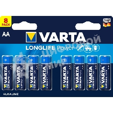 Батарейка Varta LONGLIFE POWER (HIGH ENERGY) LR6 AA BL8 Alkaline 1.5V (4906) (8/160) (8 шт.)