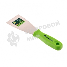 Шпательная лопатка из нержавеющей стали Сибртех, 60 мм, пластмассовая ручка