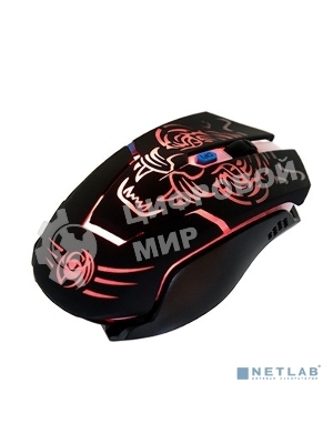 Мышь беспроводная Dialog Gan-Kata MRGK-12UR черный, 1600 dpi, радиоканал, USB, кнопки - 6