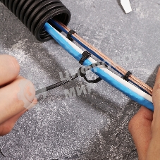 Хомут-стяжкa нейлоновая с тройным замком Rexant 150x3,6 мм, черная, упаковка 100 шт.