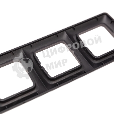 Рамка Kranz 4-я DEA горизонтальная черный Металлик