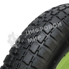 Колесо Сибртех пневматическое 3,00-8, длина оси 90мм,подшипник 16мм