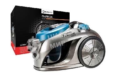Пылесос Eurostek EVC-3011 серебристый/серый, 400/2200 Вт, уборка сухая, пылесборник контейнер 2.5 л