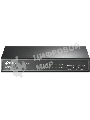 Коммутатор 9-port 10/100Mbps unmanaged switch with 8 PoE+ ports, compliant with 802.3af/at PoE, 65W PoE budget, support 250m Extend Mode, Priority mode and Isolation mode, desktop mount, plug and play.