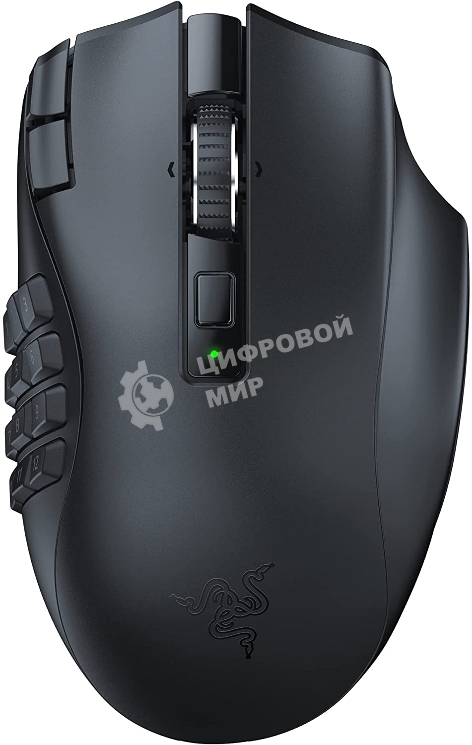 Мышь беспроводная Razer Naga V2 HyperSpeed черный, 30000 dpi, радиоканал, Bluetooth, USB, кнопки - 19