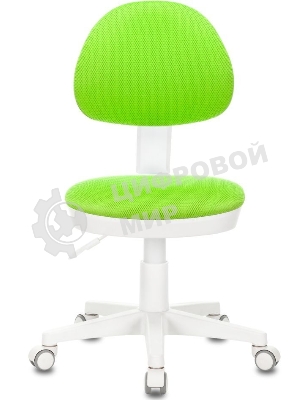 Кресло детское Бюрократ KD-3 салатовый TW-18 крестов. пластик белый