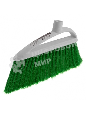 Щетка Home Palisad пластмассовая для подметания пола, премиум, 23 см, без черенка, салат. щетина