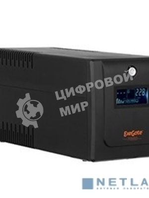 Источник бесперебойного питания ExeGate EP285531RUS SpecialPro Smart LLB-2200.LCD.AVR.EURO.RJ.USB 2200VA/1300W, LCD, AVR, 4 евророзетки, RJ45/11, USB, черный