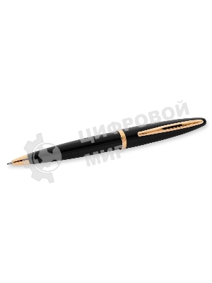 Ручка шариковая Waterman Carene (CWS0700380) Black GT M, синие чернила, подарочная коробка
