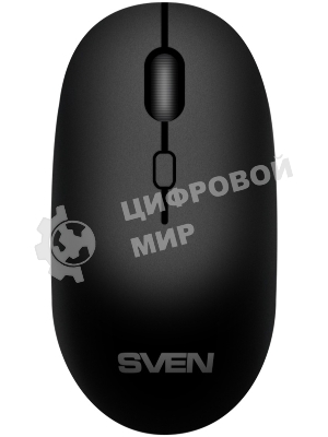 Мышь беспроводная SVEN RX-222W черный, 1800 dpi, радиоканал, Bluetooth, USB, кнопки - 4