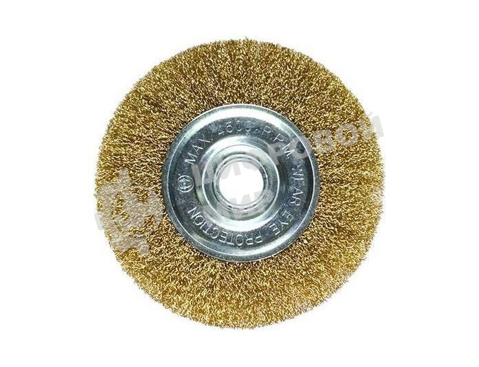 Кордщетка Matrix для ушм 100 мм посадка 22.2мм плоская латунированная витая проволока