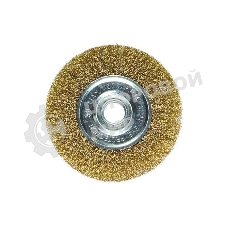 Кордщетка Matrix для ушм 100 мм посадка 22.2мм плоская латунированная витая проволока